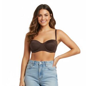 Dolce & Gabbana Floral & Lace Balconette Bra – Black, White & Green-34A